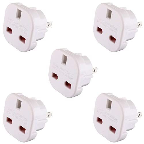 5 x UK to US Travel Adaptor for Global Use
