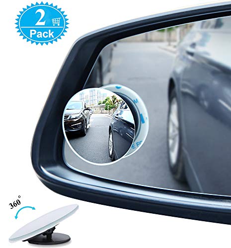 360° Rotatable Convex Blind Spot Mirrors - 2 Pack