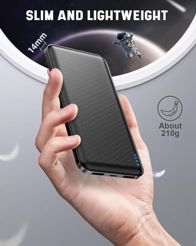 10000mAh Power Bank for iPhone, iPad, Samsung