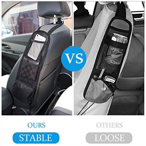 Car Seat Side Storage Bag with Drink Holder Pockets