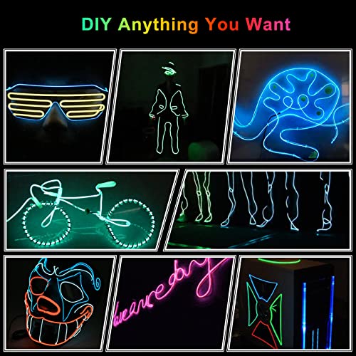 Blue EL Wire Car LED Interior Strip Light
