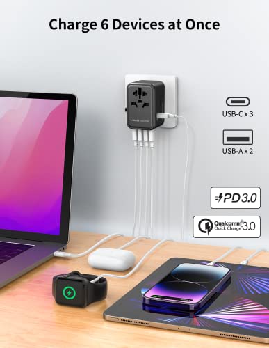MOMAX Universal Travel Adapter: 70W GaN International Charger