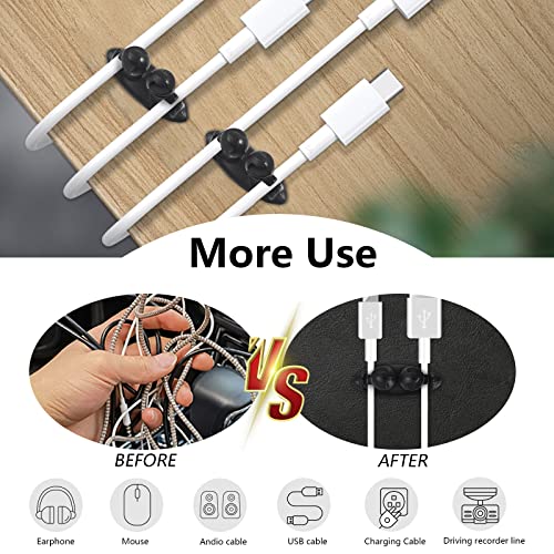 SYXZFZ Car Cable Holder Clip for Charger and USB Cables