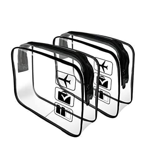 Portable Clear Toiletry Bag Set for Travel