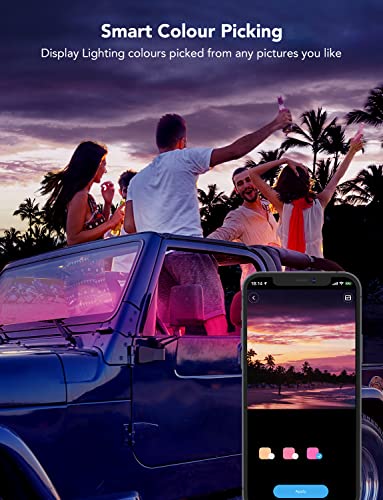 Govee RGB Car LED Strip Light: Music Sync, APP Control