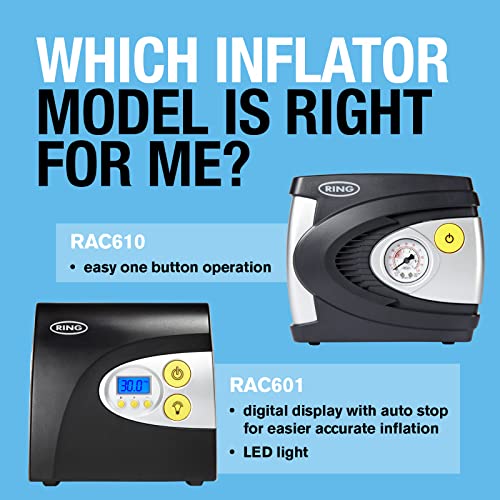 Ring RAC610 12v Electric Tyre Inflator - Multi-Purpose