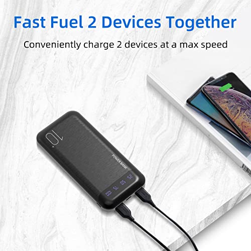 10,000mAh Portable Power Bank for Huawei, iPhone, Samsung