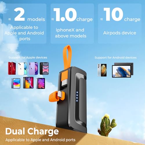 5000mAh Mini Power Bank for Apple/Android devices