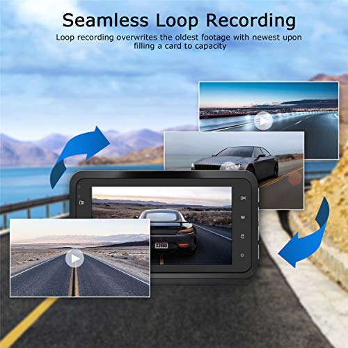 1080P Dash Cam with Wide Angle & Night Vision