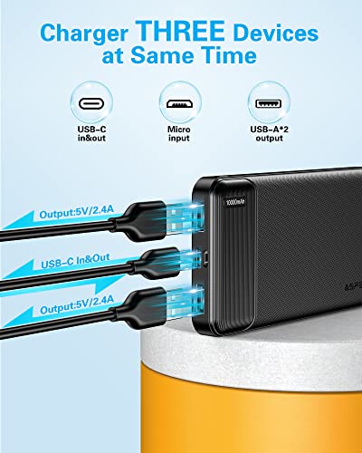 2-Pack Fast Charging Power Bank for iPhone, Samsung