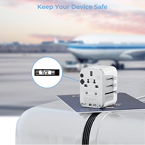 TESSAN Universal Adapter with 5 USB Ports