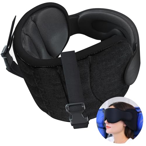 SARISUN Travel Pillow with Eye Mask for Long Flights