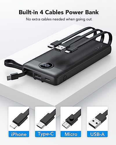 Portable 10000mAh Power Bank with 5 Outputs