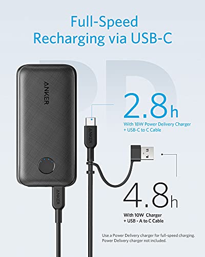 Anker PowerCore Portable Charger, 10000mAh with USB-C