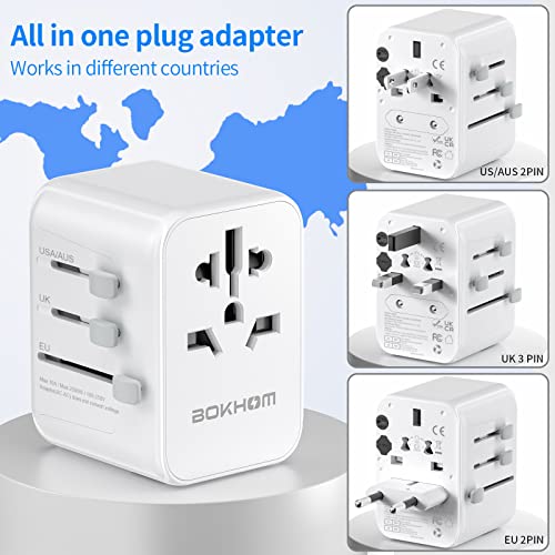 Universal Travel Adapter with USB C PD 30W