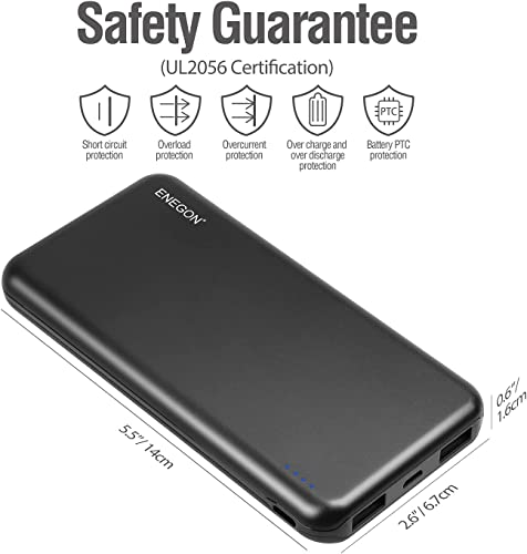 ENEGON 10000mAh Power Bank - 2 Pack