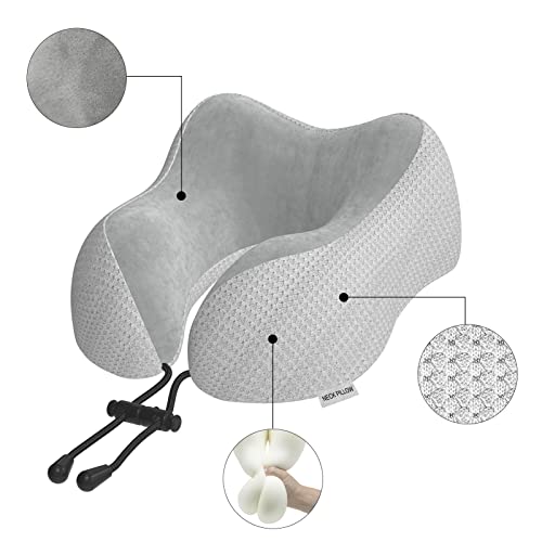 Yomisee Memory Foam Travel Neck Pillow: All-Inclusive Comfort