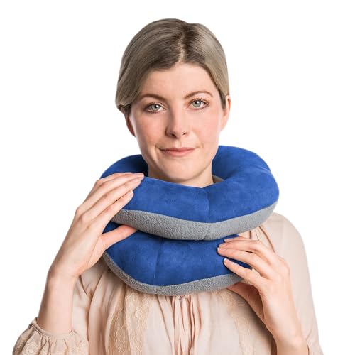 Travelon: Cobalt/Gray Deluxe Wrap N' Rest Neck Pillow