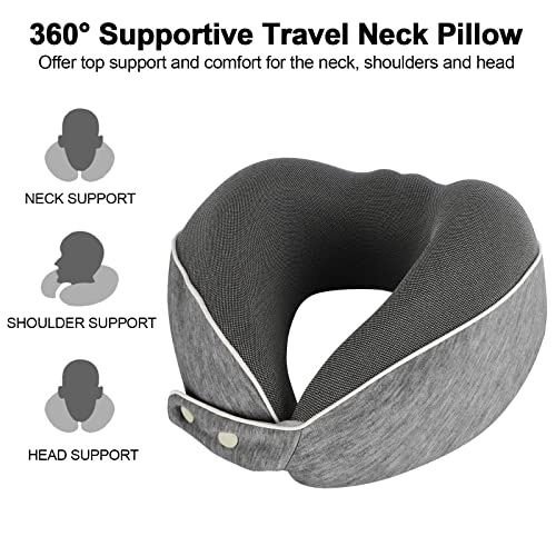 AYhome Memory Foam Travel Neck Pillow