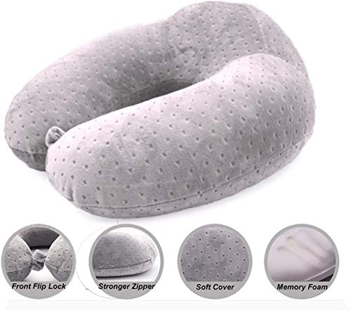 Portable Travel Pillow - Neck Support Pillow, Compact & Lightweight