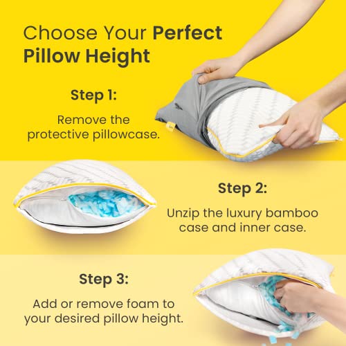 Cosi Home Cooling Bamboo Travel Pillow - Memory Foam