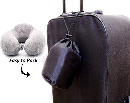 Portable Travel Pillow - Neck Support Pillow, Compact & Lightweight