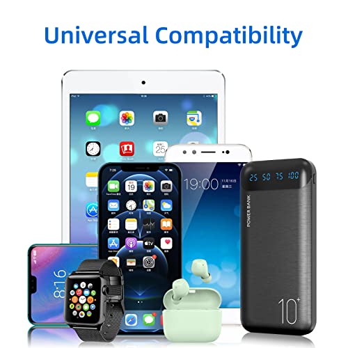 10,000mAh Portable Power Bank for Huawei, iPhone, Samsung