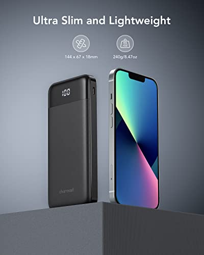 Charmast 10000mAh Power Bank, 6 Outputs & LED Display