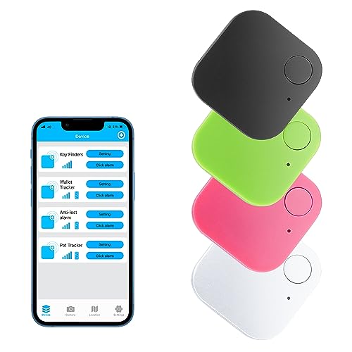 Bluetooth Key Finders - 4 Pack, Wallets, Pets, Luggage