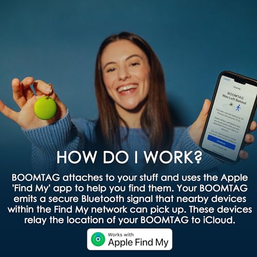Boompods Boomtag Bluetooth Tracker: Smart Key/Wallet/Luggage Finder