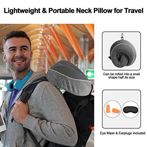 AYhome Memory Foam Travel Neck Pillow