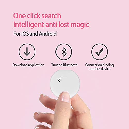Bluetooth Item Finder - 2-Pack Key and Pet Tracker