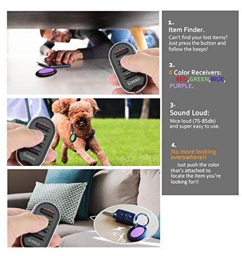 Wireless Key & Item Finder with Remote Control