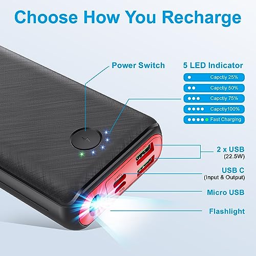 JIGA 27000mAh Power Bank: Fast Charging, Ultra Capacity