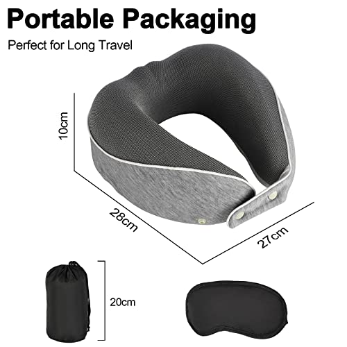 AYhome Memory Foam Travel Neck Pillow