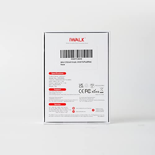 iWALK 3350mAh Compact Power Bank for iPhone