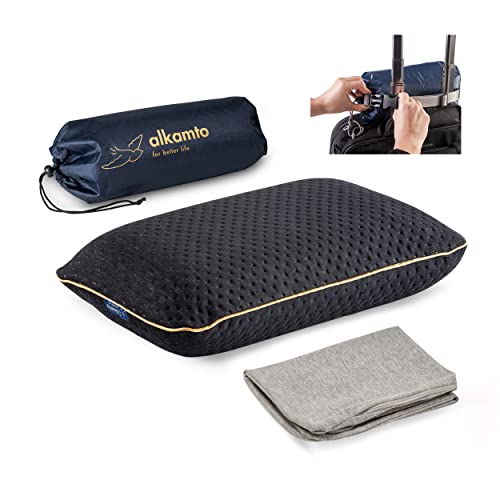 alkamto Travel Pillow - Temperature-Regulating Ergonomic Support