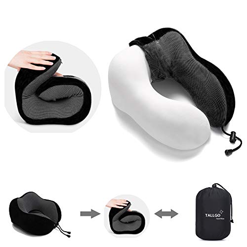 Memory Foam Travel Pillow for Comfortable Sleep & Support