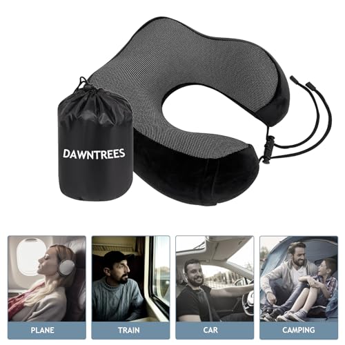 DAWNTREES Travel Pillow Set with Eye Mask and Earplugs