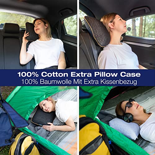 alkamto Travel Pillow - Temperature-Regulating Ergonomic Support
