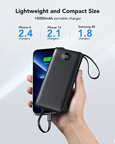 Portable 10000mAh Power Bank with 5 Outputs