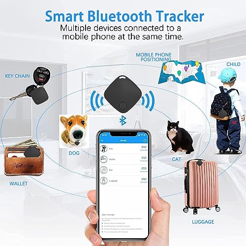 4pcs Bluetooth Key Finders for Android/iOS - Suitable for Kids, Pets