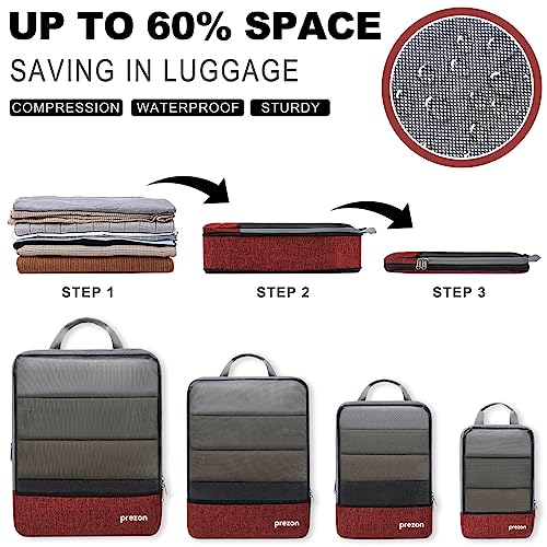 Prezon Compression Packing Cubes: Ultimate Travel Organizers
