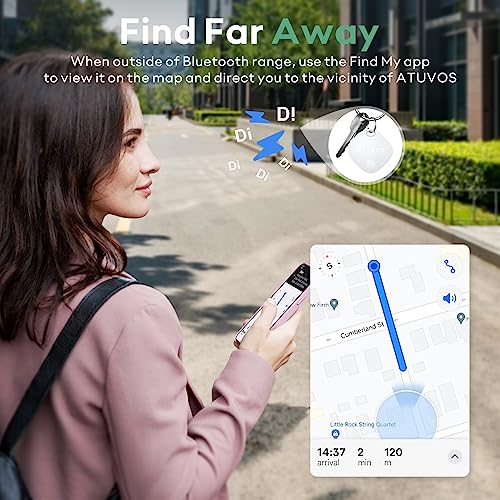 ATUVOS Bluetooth Item Finder 2 Pack for Apple