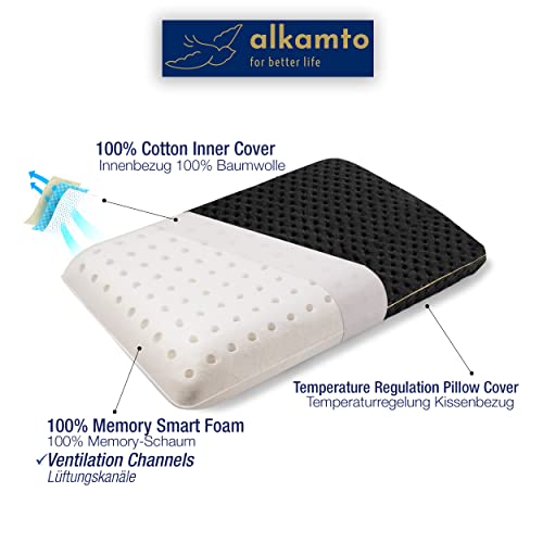 alkamto Travel Pillow - Temperature-Regulating Ergonomic Support