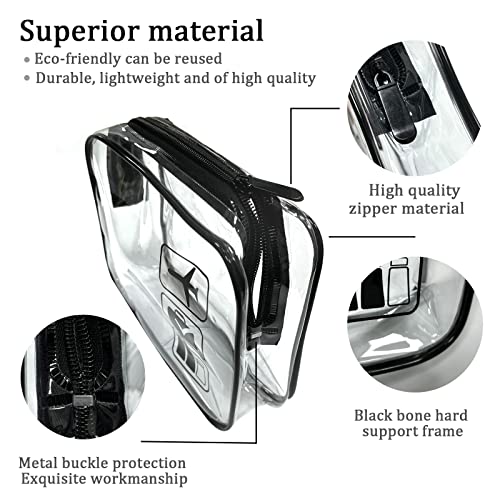 Portable Clear Toiletry Bag Set for Travel