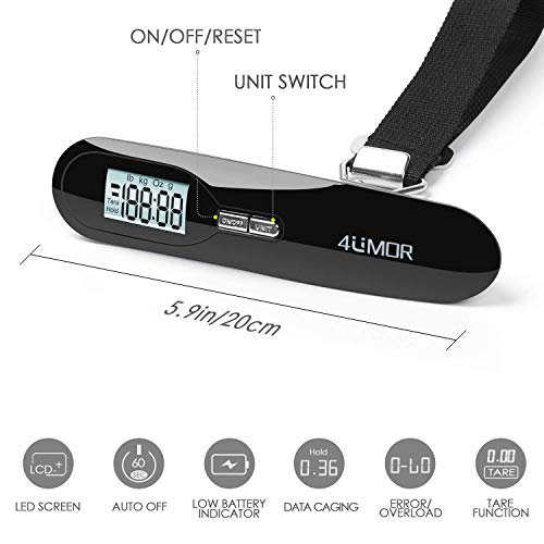 Portable Digital Luggage Scale - 110 lb/50 KG