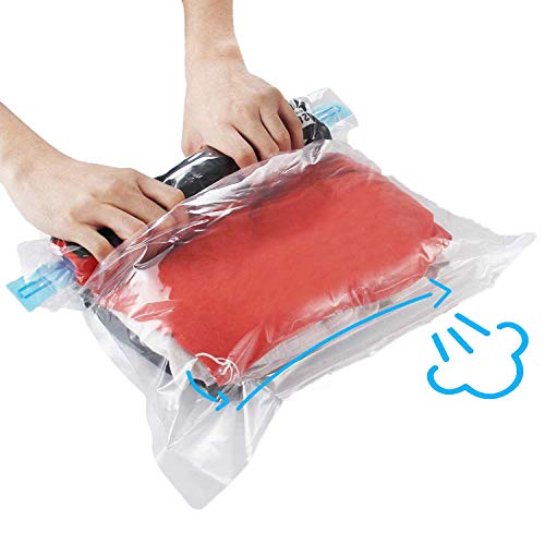 10Pack Reusable Travel Space Saver Bags: 75% Storage Savings