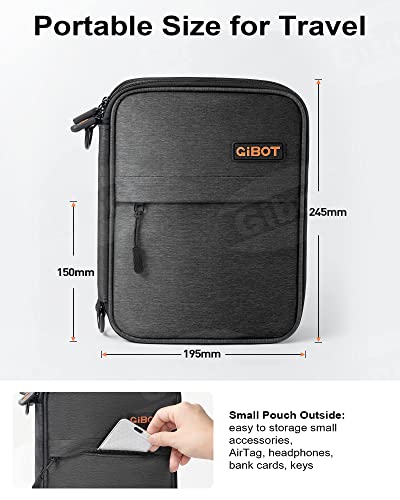 Portable Double Layer Travel Gadget Cable Organizer