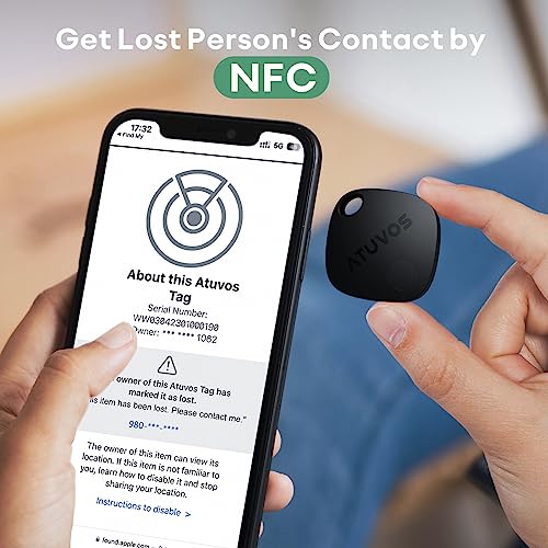 ATUVOS Bluetooth Item Finder for Apple, 2 Pack